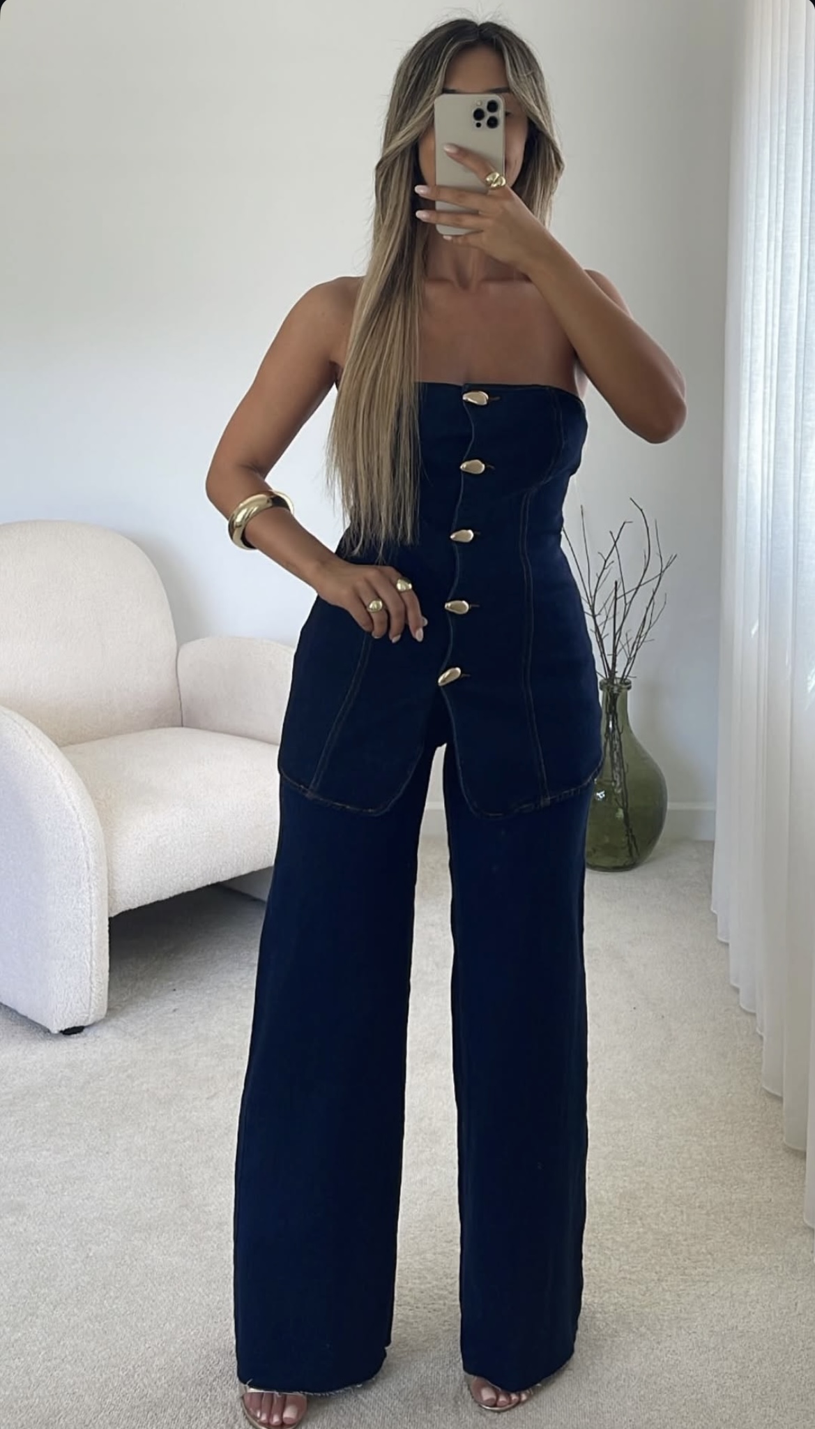 CONJUNTO DENIM OSCURO PALABRA DE HONOR. - Imagen 3