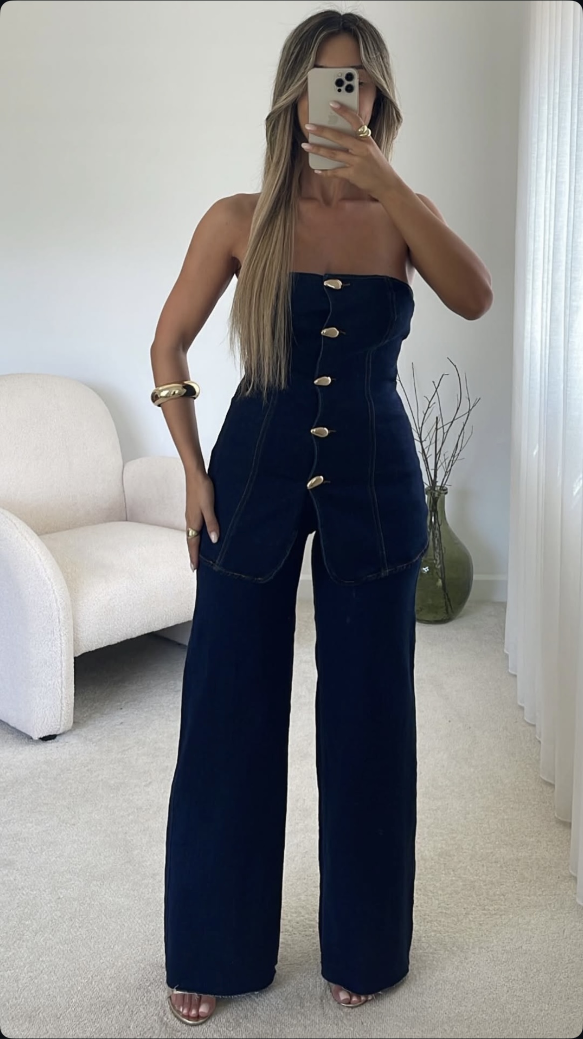 CONJUNTO DENIM OSCURO PALABRA DE HONOR. - Imagen 4