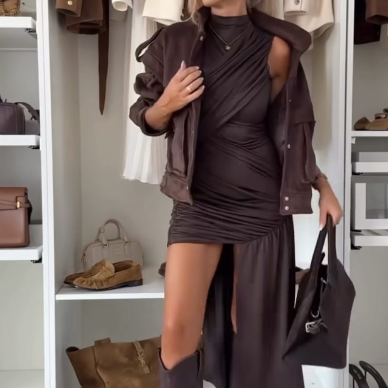 VESTIDO TERRACOTA.