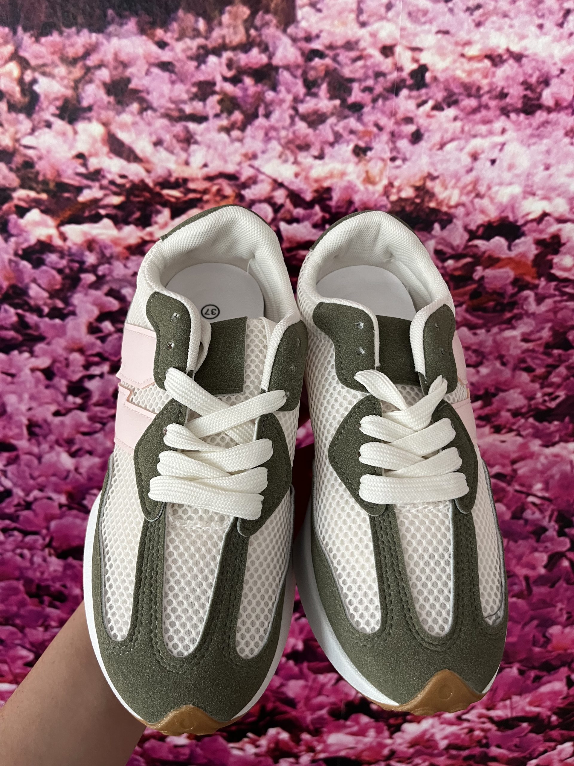 ZAPATILLAS INSPIRACIÓN NEW BALANCE VERDE & ROSA. - Imagen 2