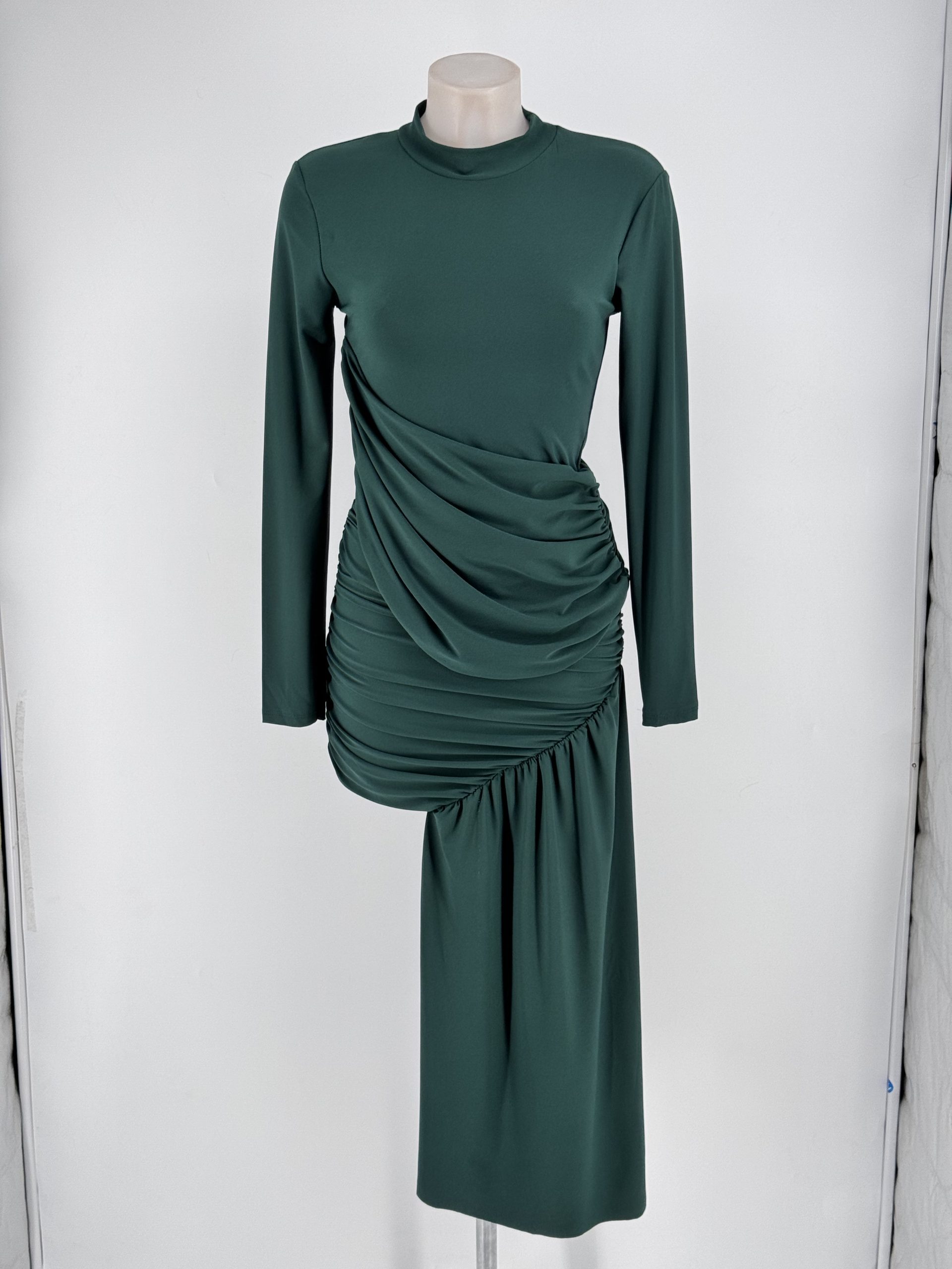 VESTIDO TERRACOTA MANGA LARGA. - Imagen 5
